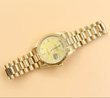 Rolex - Pre-owned Yellow Gold Day-Date 36 Champagne Diamond Dial 18238