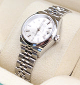 Rolex - Unworn Stainless Steel Lady-Datejust 28 Silver Index Dial Jubilee Bracelet 279160