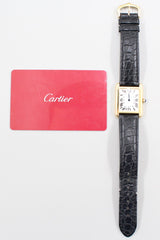 Cartier - Pre-owned Yellow Gold Tank Solo Small 24 x 31mm W1018755