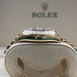 Rolex - Pre-owned Yellow Gold Day-Date 40 Presidential Green Ombre Roman Dial 128238