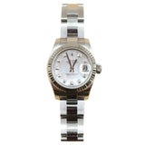 Rolex - Pre-owned Lady-Datejust 26mm Mother of Pearl Diamond Dial Oyster Bracelet 179174
