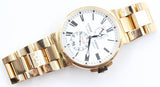 Ulysse Nardin - Pre-owned Yellow Gold Marine Chronometer Manufacture 45mm White Dial 1186-122