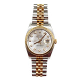 Rolex - Pre-owned Two Tone Yellow Gold Datejust 36 Mother of Pearl Diamond Dial Jubilee Bracelet 116233