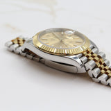 Rolex - Pre-owned Two Tone Yellow Gold Datejust 41 Champagne Index Dial 126333