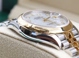 Rolex - Unworn Two Tone Yellow Gold Datejust 31 Mother of Pearl Diamond Dial Jubilee Bracelet 278243