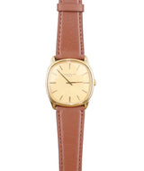 Patek Philippe - Pre-owned Yellow Gold Golden Ellipse Gold Dial 3844J
