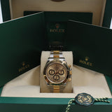 Rolex - Pre-owned Two Tone Yellow Gold Daytona 40mm Champagne Dial 126503