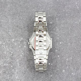 Patek Philippe - Pre-owned Stainless Steel Nautilus 33mm Blue Diamond Dial 3900/001