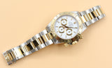 Rolex - Pre-owned Two Tone Yellow Gold Daytona Zenith White Dial 16523