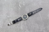 Audemars Piguet - Pre-owned Stainless Steel Royal Oak Offshore Triple Calendar 38mm Blue Dial 25808ST