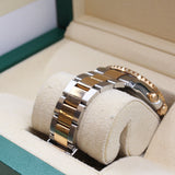Rolex - Pre-owned Two Tone Rose Gold Yacht-Master II 44mm White Dial Mercedes Hands 116681
