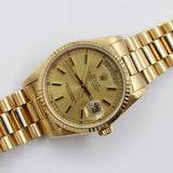 Rolex - Pre-owned Yellow Gold Day-Date 36 Champagne Index Dial 18238