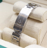 Rolex - Unworn Stainless Steel Oyster Perpetual 28 Med Blue Dial Oyster Bracelet 276200