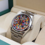 Rolex - Unworn Stainless Steel Oyster Perpetual 41 Multicolored Motif Dial 134300