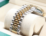 Rolex - Pre-owned Two Tone Yellow Gold Sky-Dweller Black Dial Jubilee Bracelet 336933
