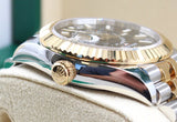 Rolex - Pre-owned Two Tone Yellow Gold Sky-Dweller Black Dial Jubilee Bracelet 336933