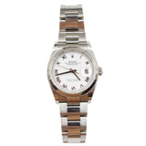 Rolex - Pre-owned Stainless Steel Datejust 36 White Roman Dial 126200