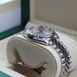 Rolex - Unworn Stainless Steel Datejust 31 Pink Diamond VI Dial 278274