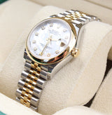 Rolex - Unworn Two Tone Yellow Gold Datejust 31 Mother of Pearl Diamond Dial Jubilee Bracelet 278243