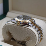 Rolex - Pre-owned Datejust 31 Green Diamond Floral Dial Diamond Bezel Jubilee Bracelet 278343RBR