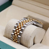 Rolex - Pre-owned Two Tone Yellow Gold Datejust 36 Mother of Pearl Diamond Dial Jubilee Bracelet 116233