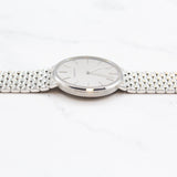 Audemars Piguet - Pre-owned White Gold Ultra Thin 31mm Silver Dial
