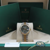 Rolex - Pre-owned Datejust 31 Green Diamond Floral Dial Diamond Bezel Jubilee Bracelet 278343RBR