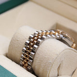 Rolex - Pre-owned Two Tone Rose Gold Lady-Datejust 26mm Pink Roman Dial 179171
