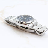 Rolex - Pre-owned Stainless Steel Oyster Perpetual 34 Blue Dial 124200