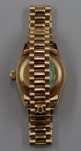 Rolex - Pre-owned Yellow Gold Lady-Datejust 26mm Champagne Diamond Dial 69178
