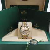 Rolex - Unworn Two Tone Yellow Gold Datejust 36 Mother of Pearl Diamond Dial 126233