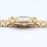 Cartier - Unworn Yellow Gold Panthère Small 30.3 x 22mm White Dial Diamond Bezel WJPN0059