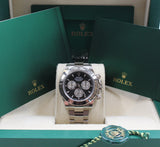 Rolex - Pre-owned White Gold Daytona Black Dial "Baby Lemans" 126509