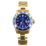 Rolex - Pre-owned Yellow Gold Submariner "Bluesy" 16618