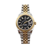 Rolex - Unworn Two Tone Yellow Gold Sky-Dweller Black Dial Jubilee Bracelet 336933