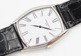 Patek Philippe - Pre-owned Platinum Gondolo 29 x 37mm White Dial 3842P