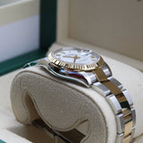 Rolex - Unworn Two Tone Yellow Gold Datejust 31 White Roman Dial Oyster Bracelet 278273