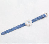 Audemars Piguet - Pre-owned White Gold Themis 25 x 29mm Blue Mother of Pearl Diamond Dial Diamond Bezel 67395BC