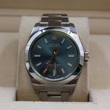 Rolex - Unworn Stainless Steel Milgauss 40mm Blue Dial 116400GV FULL STICKERS