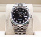 Rolex - Unworn Datejust 36 Black Diamond Dial Jubilee Bracelet 126234