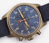 IWC - Pre-owned Bronze Pilot Chronograph Blue Dial IW388109