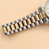 Rolex - Pre-owned Tridor Datejust 31 Silver Motif Diamond Dial Presidential Bracelet 68279