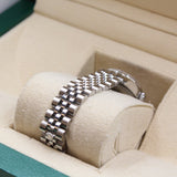 Rolex - Pre-owned Stainless Steel Lady-Datejust 26mm Pink Roman Dial Jubilee Bracelet 179174