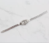Cartier - Pre-owned White Gold Lanières Tonneau Mini 16 x 27mm White Dial Diamond Bezel WJ2004W3