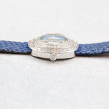 Audemars Piguet - Pre-owned White Gold Themis 25 x 29mm Blue Mother of Pearl Diamond Dial Diamond Bezel 67395BC