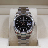 Rolex - Pre-owned Datejust 36 Black Index Dial Oyster Bracelet 126200