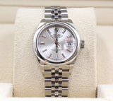 Rolex - Unworn Stainless Steel Lady-Datejust 28 Silver Index Dial Jubilee Bracelet 279160