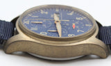 IWC - Pre-owned Bronze Pilot Chronograph Blue Dial IW388109