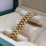Rolex - Unworn Yellow Gold Datejust 31 Silver Diamond Dial Presidential Bracelet 278278