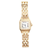 Cartier - Unworn Yellow Gold Panthère Small 30.3 x 22mm White Dial Diamond Bezel WJPN0059
